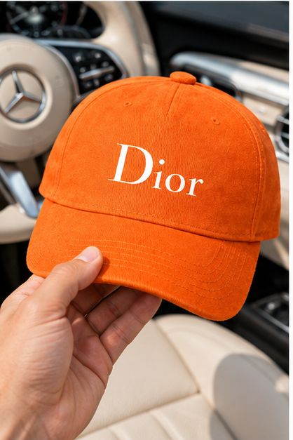 Dior Dad Baseball Cap Hat | Color: Orange | Image 4
