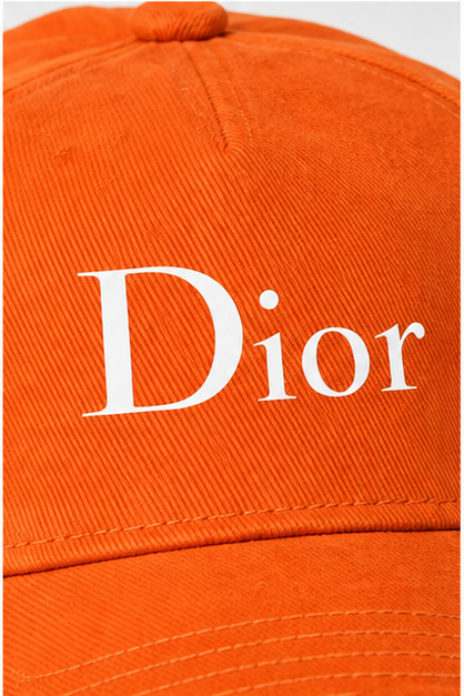 Dior Dad Baseball Cap Hat | Color: Orange | Image 5