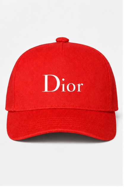 Dior Dad Baseball Cap Hat | Color: Red | Image 1