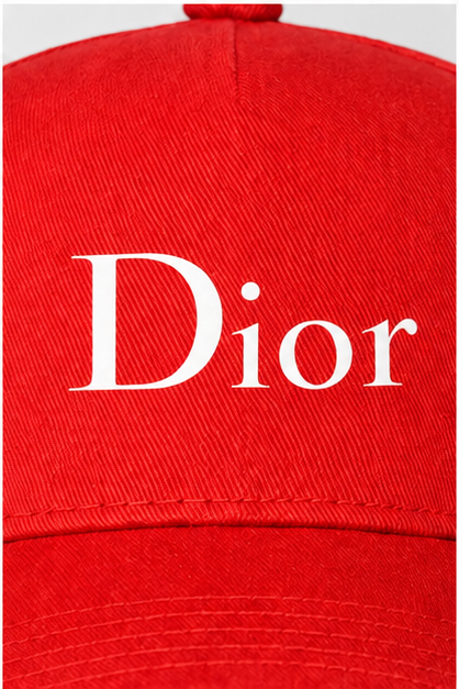 Dior Dad Baseball Cap Hat | Color: Red | Image 5