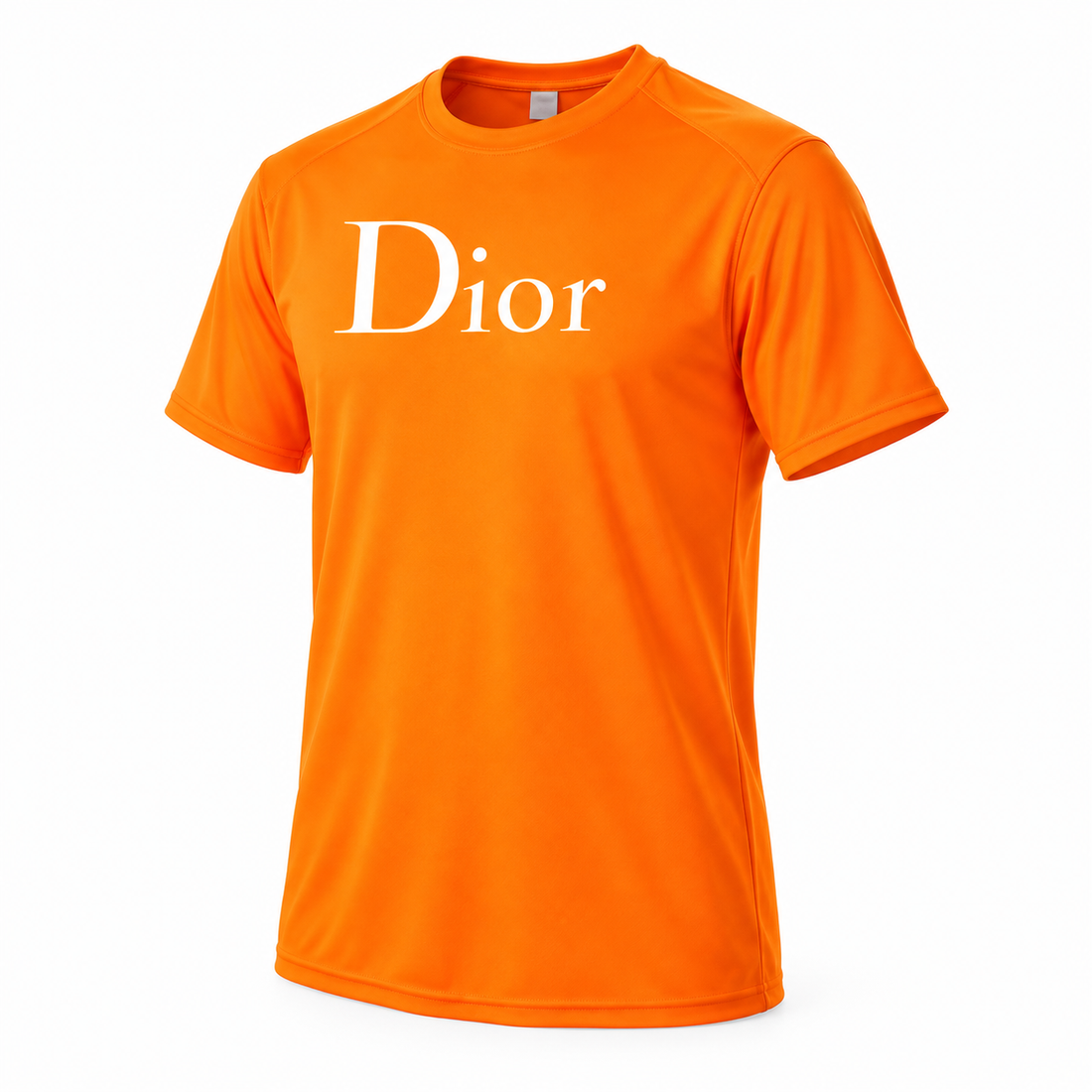 Men's Dior Performance T-Shirt in Orange — alternate three-quarter view