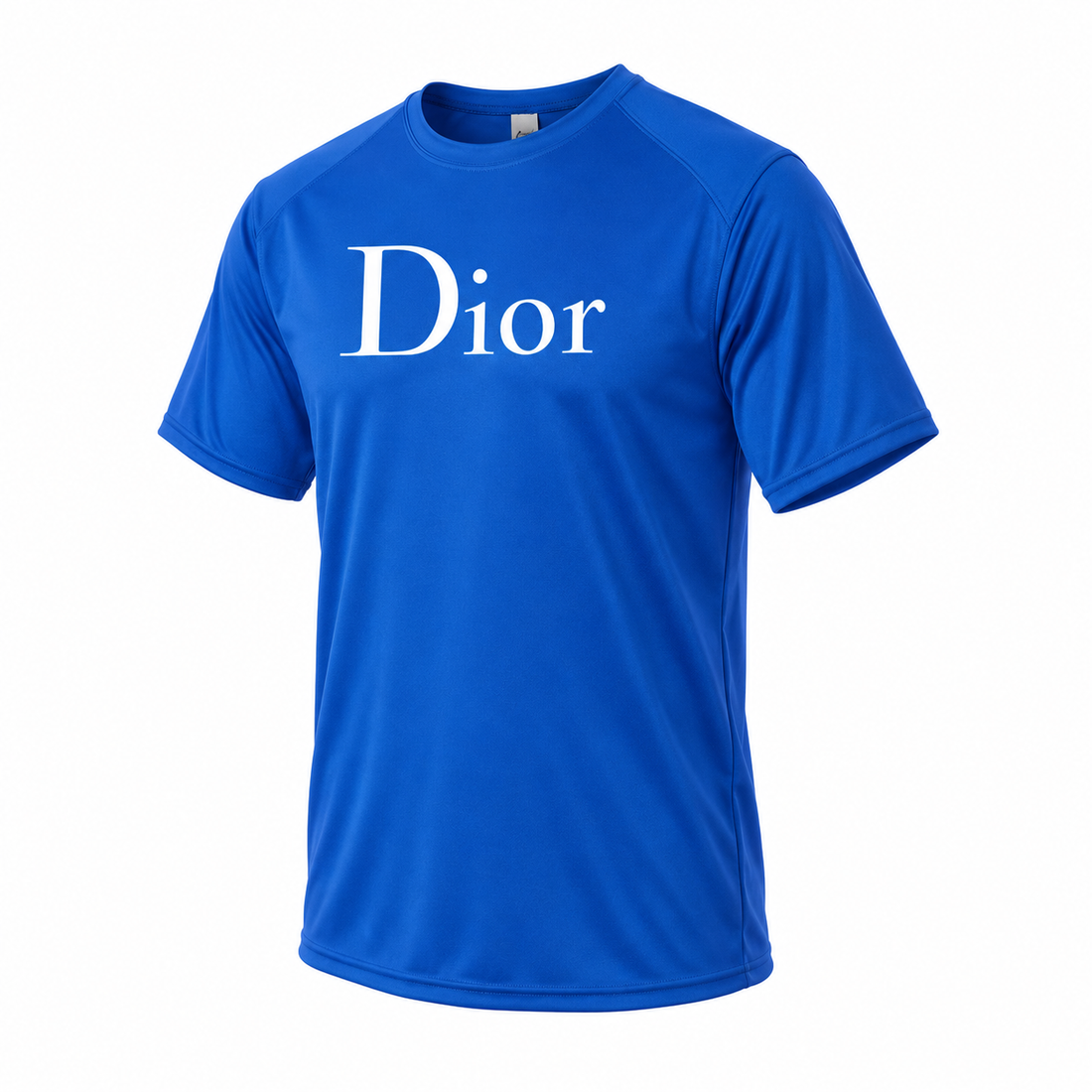 Men's Dior Performance T-Shirt in Royal Blue — alternate three-quarter view