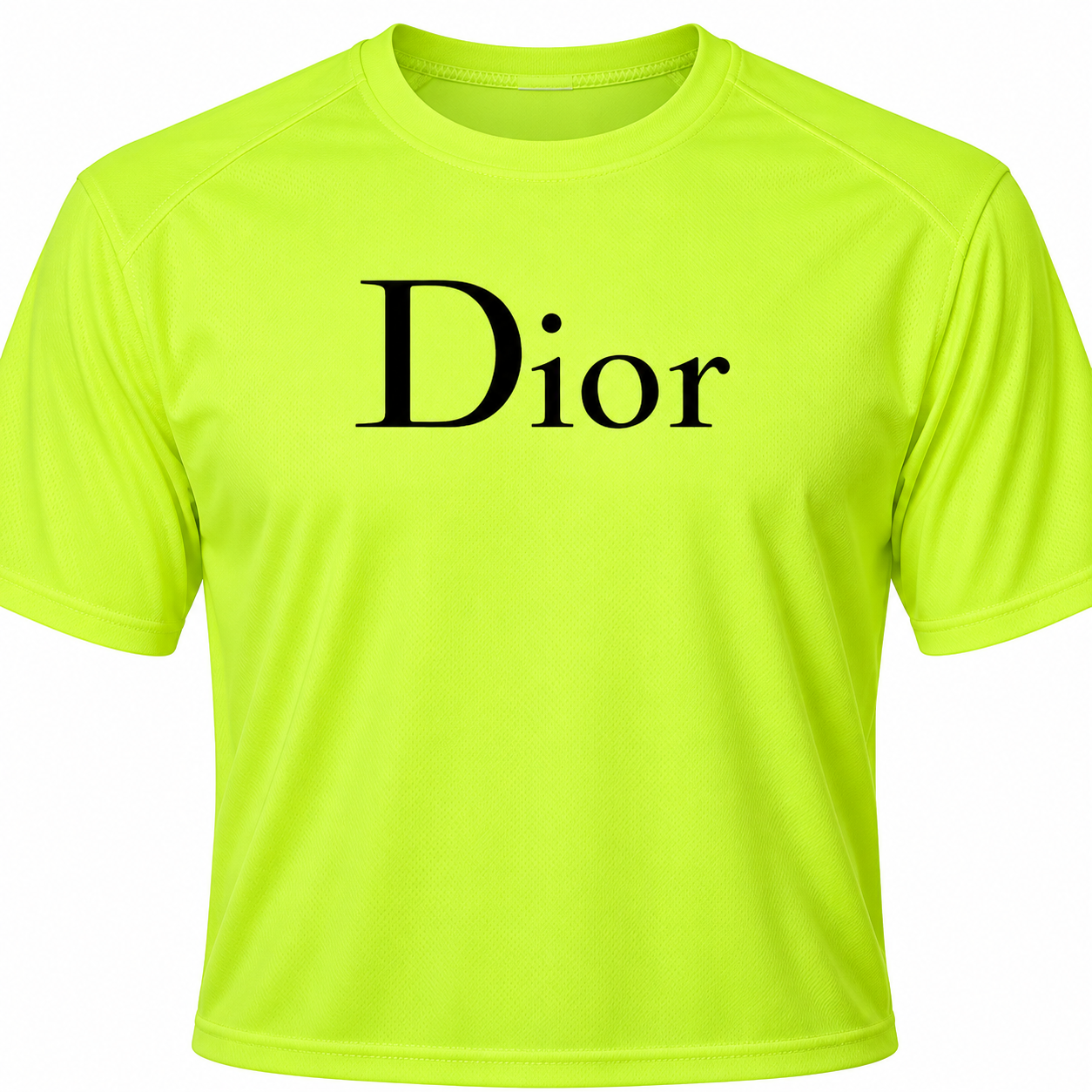 Men's Dior Performance T-Shirt in Safety Green — detail view