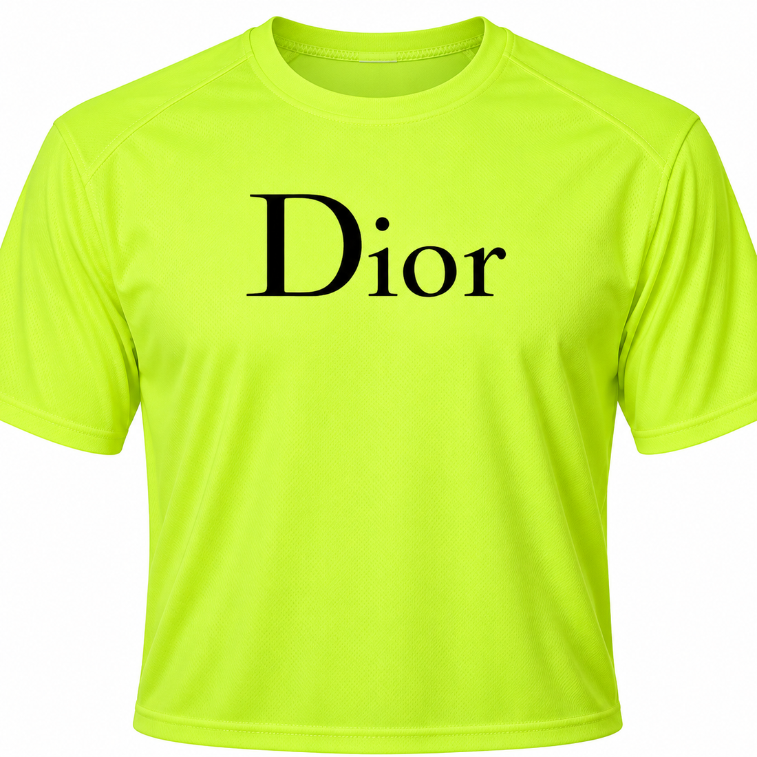Men's Dior Performance T-Shirt in Safety Green — detail view