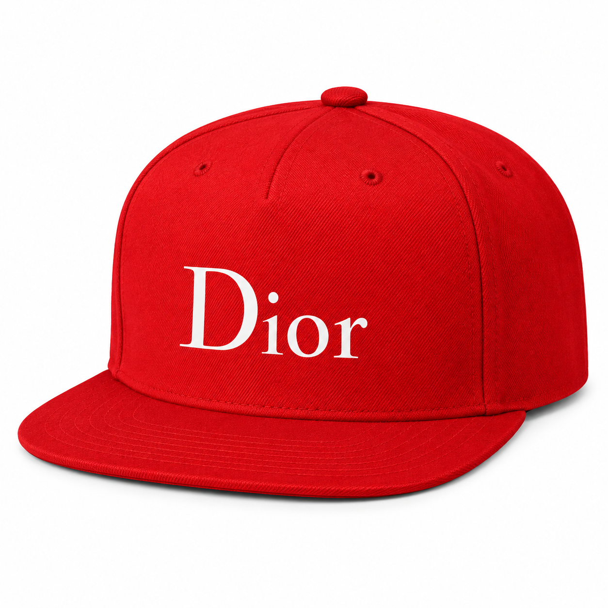 Dior Snapback Hat | Color: Red | Image 3