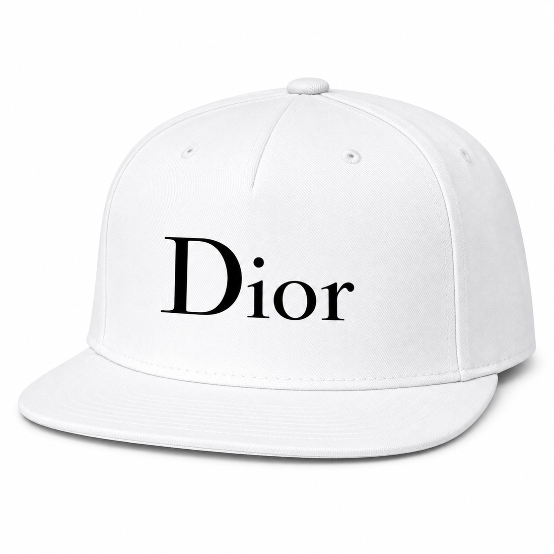 Dior Snapback Hat | Color: White | Image 3