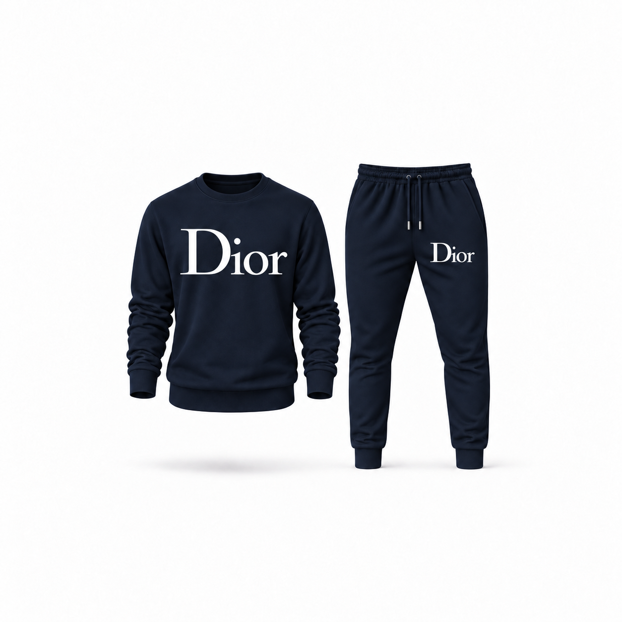 Men's Dior Sweatshirt Joggers Set | Color: Navy | Main