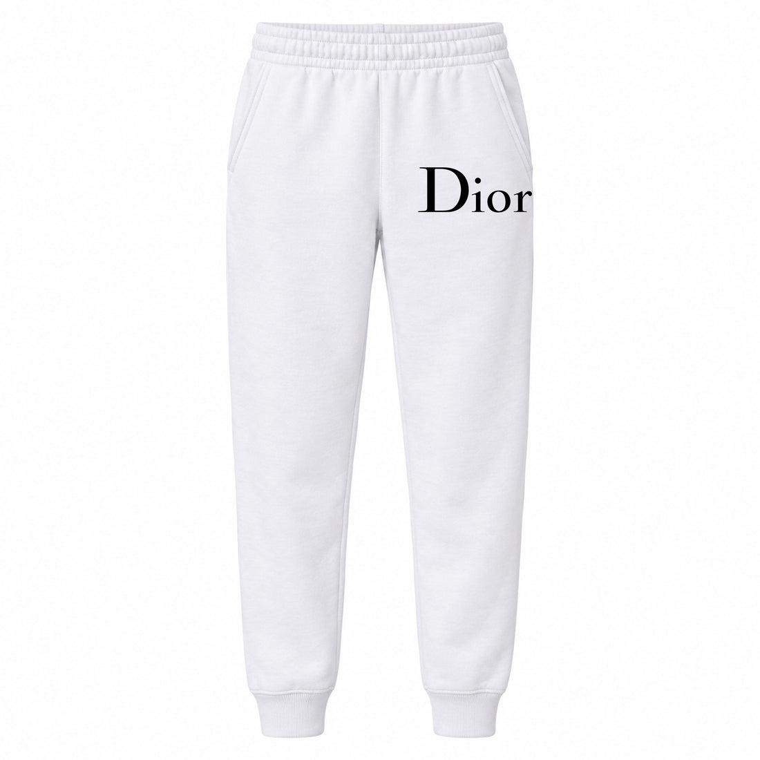 Dior youth jogger sweatpants, White, Youth Large ages 10–12
