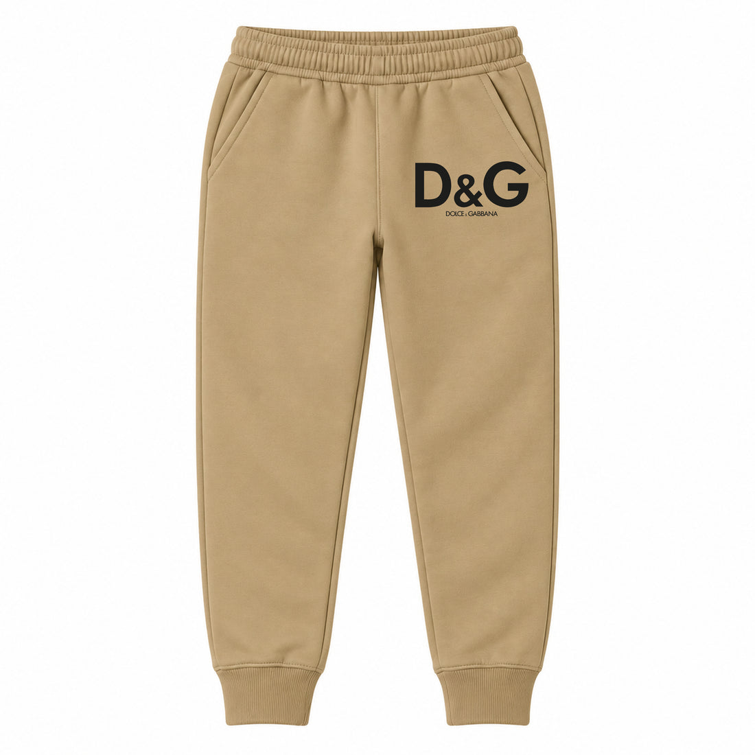 Dolce and Gabbana youth jogger sweatpants, Khaki, Youth Large ages 10–12