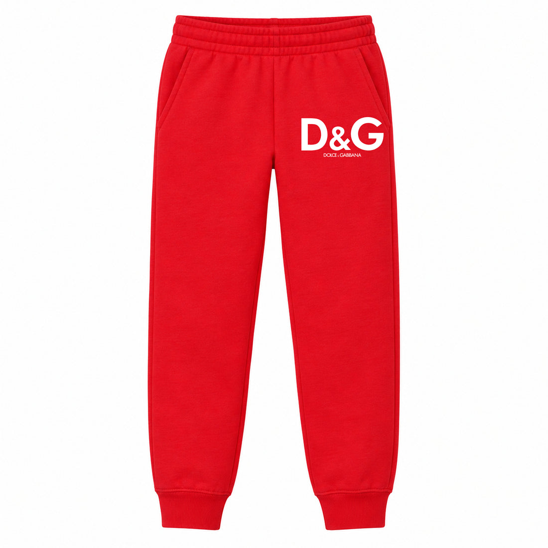 Dolce and Gabbana youth jogger sweatpants, Red, Youth Large ages 10–12