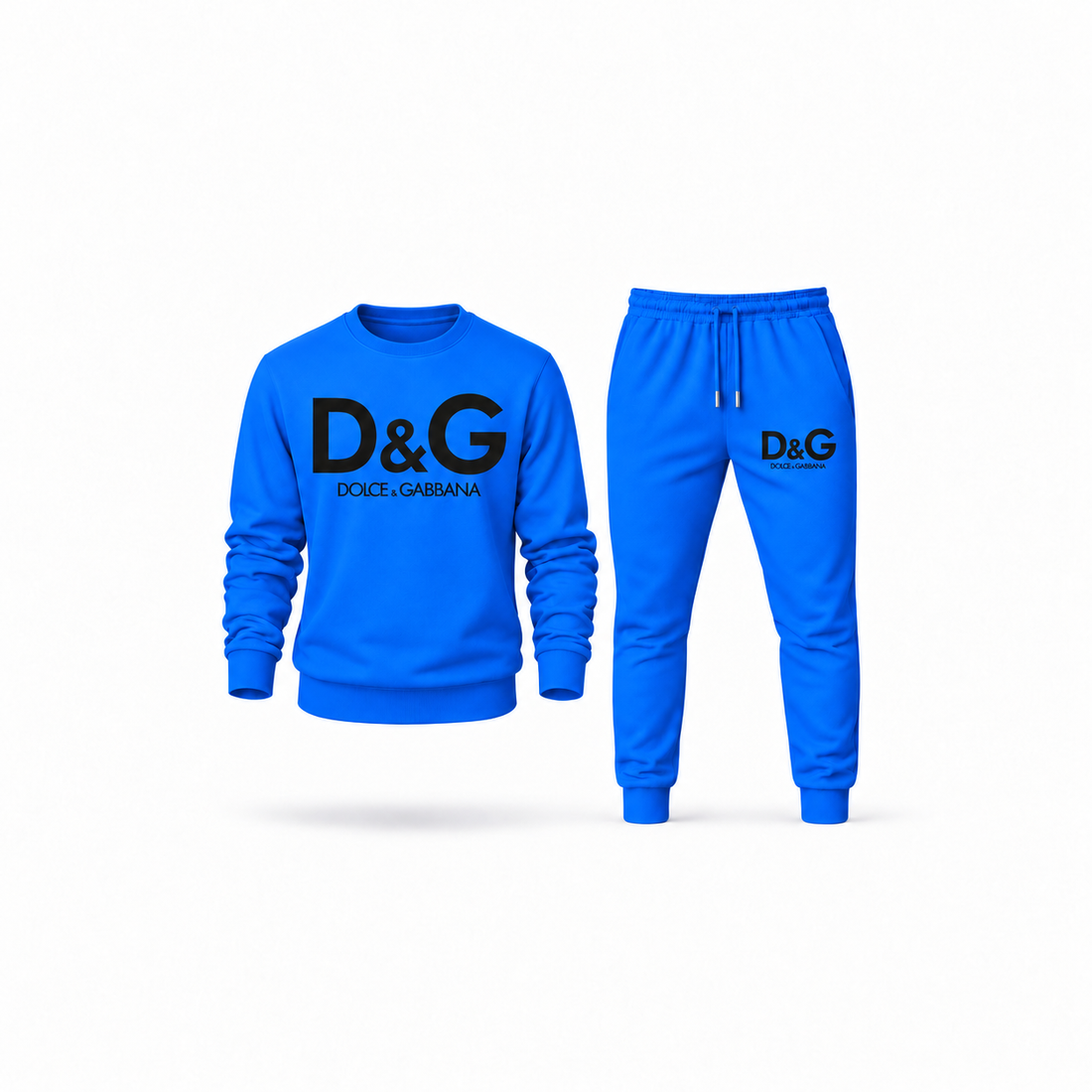 Men's Dolce and Gabbana Sweatshirt Joggers Set | Color: Azure | Main