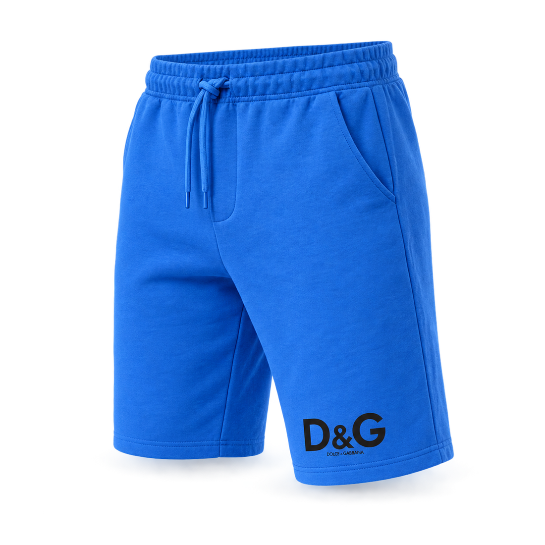 Men's Dolce and Gabbana Athletic Fleece Shorts - Azure - Image 4