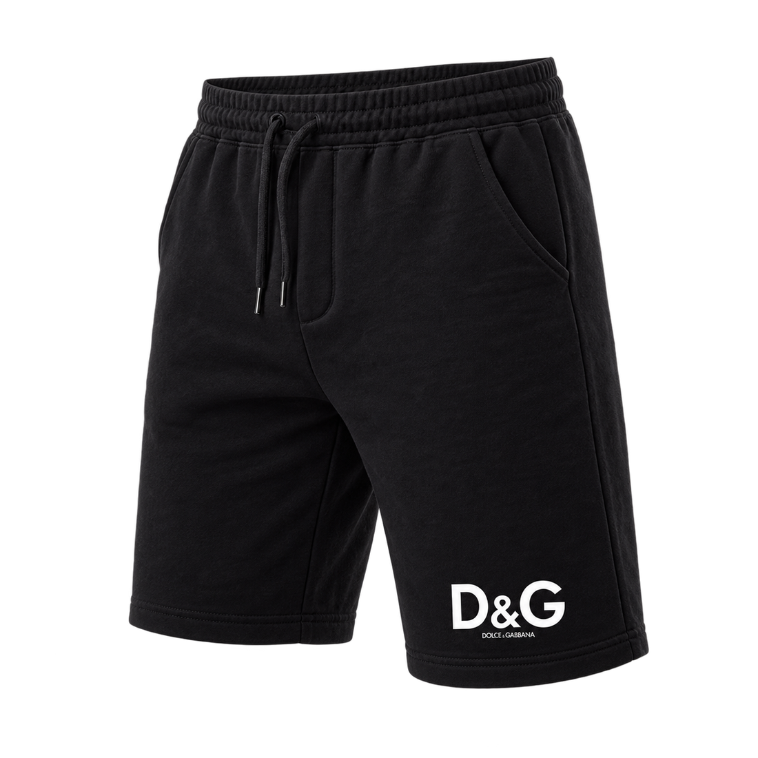 Men's Dolce and Gabbana Athletic Fleece Shorts - Black - Image 4