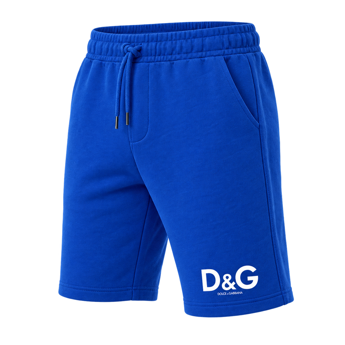 Men's Dolce and Gabbana Athletic Fleece Shorts - Blue - Image 4