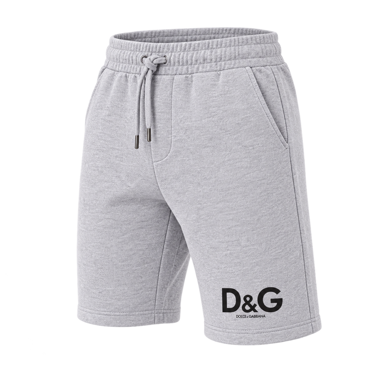 Men's Dolce and Gabbana Athletic Fleece Shorts - Grey - Image 4