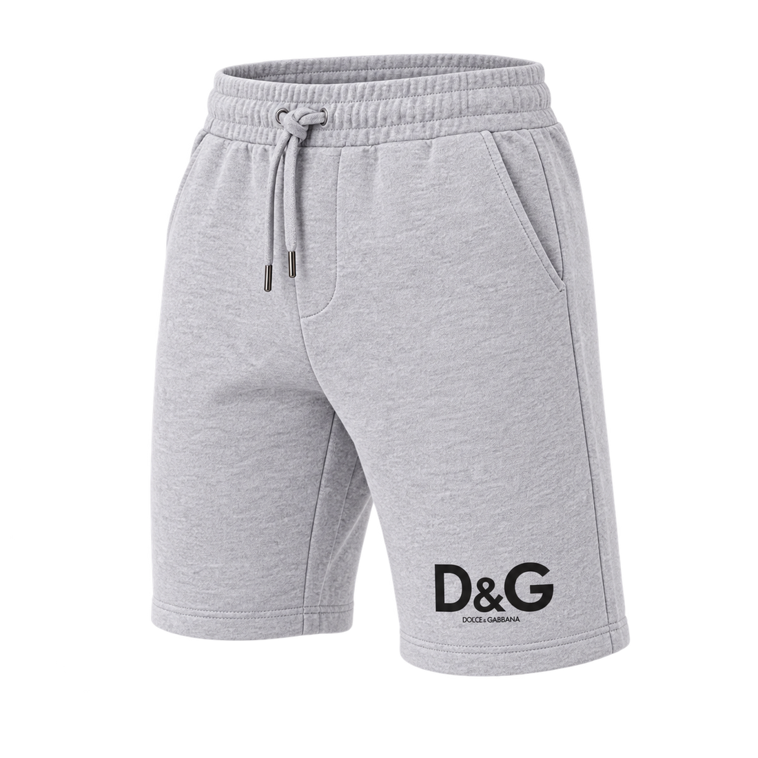 Men's Dolce and Gabbana Athletic Fleece Shorts - Grey - Image 4