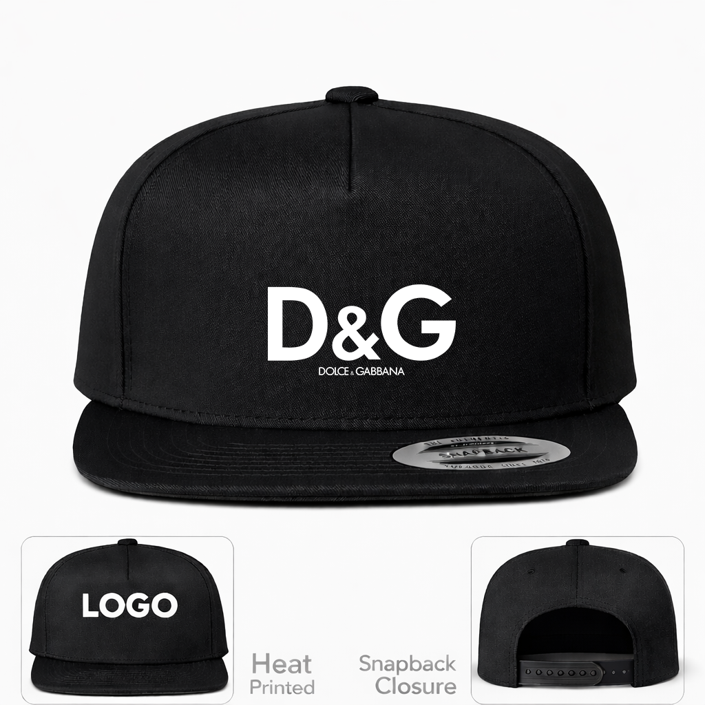 Dolce and Gabbana Snapback Hat - Black - Image 1