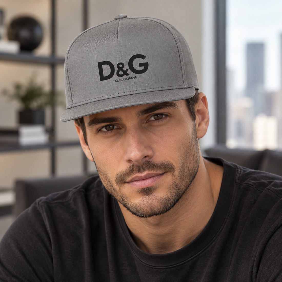 Dolce and Gabbana Snapback Hat - Grey - Image 2