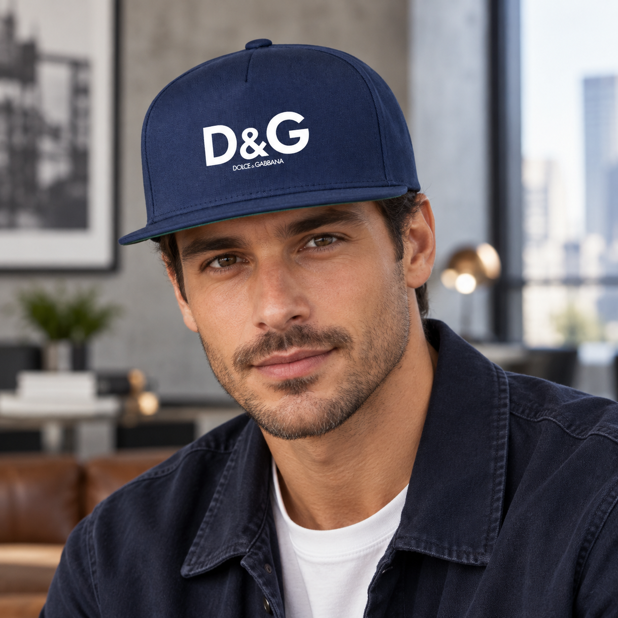 Dolce and Gabbana Snapback Hat - Navy - Image 2
