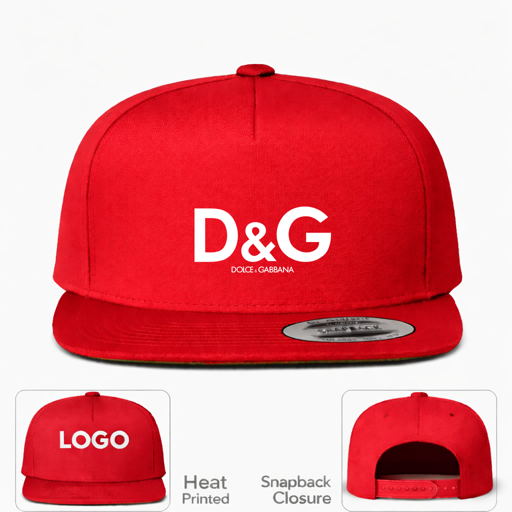 Dolce and Gabbana Snapback Hat - Red - Image 1