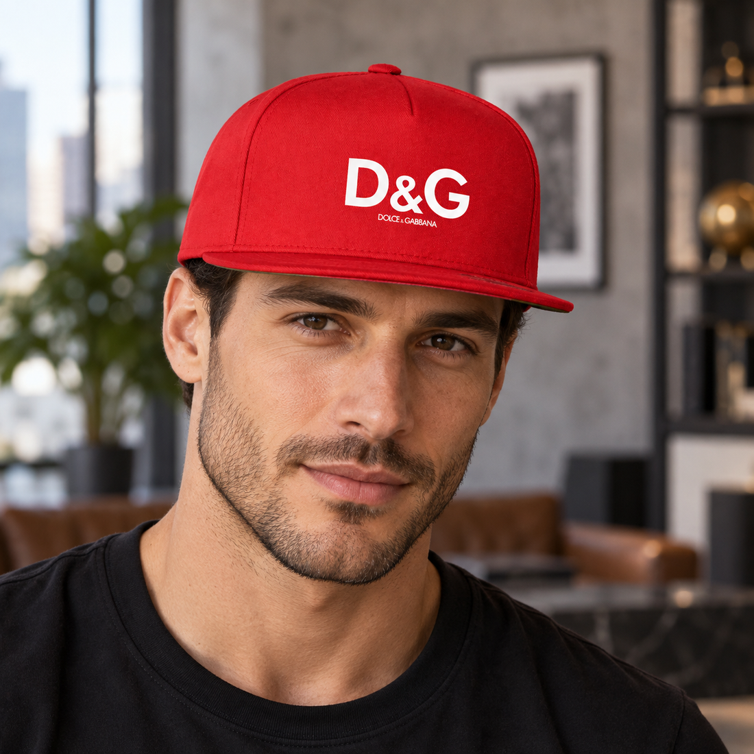 Dolce and Gabbana Snapback Hat - Red - Image 2