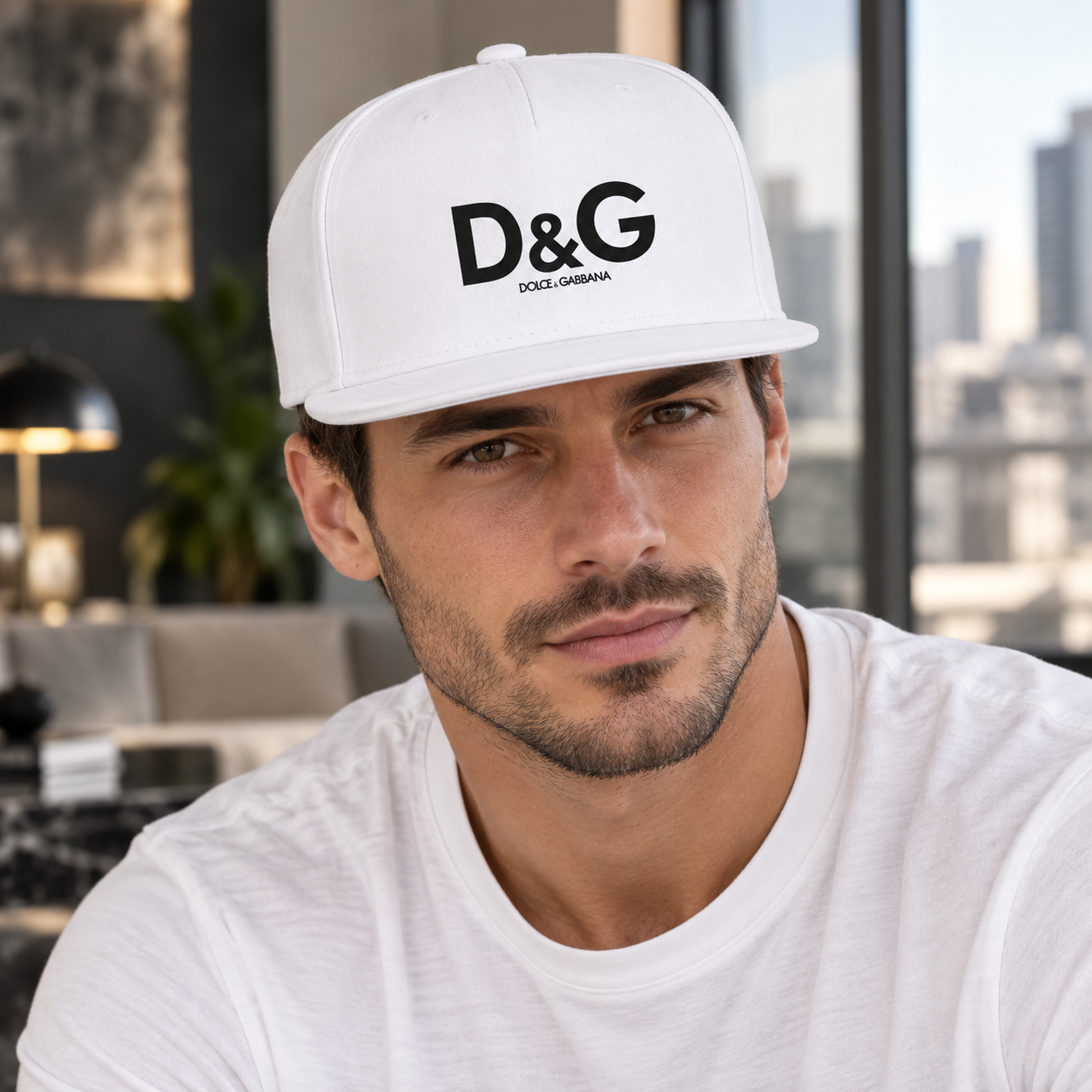 Dolce and Gabbana Snapback Hat - White - Image 2