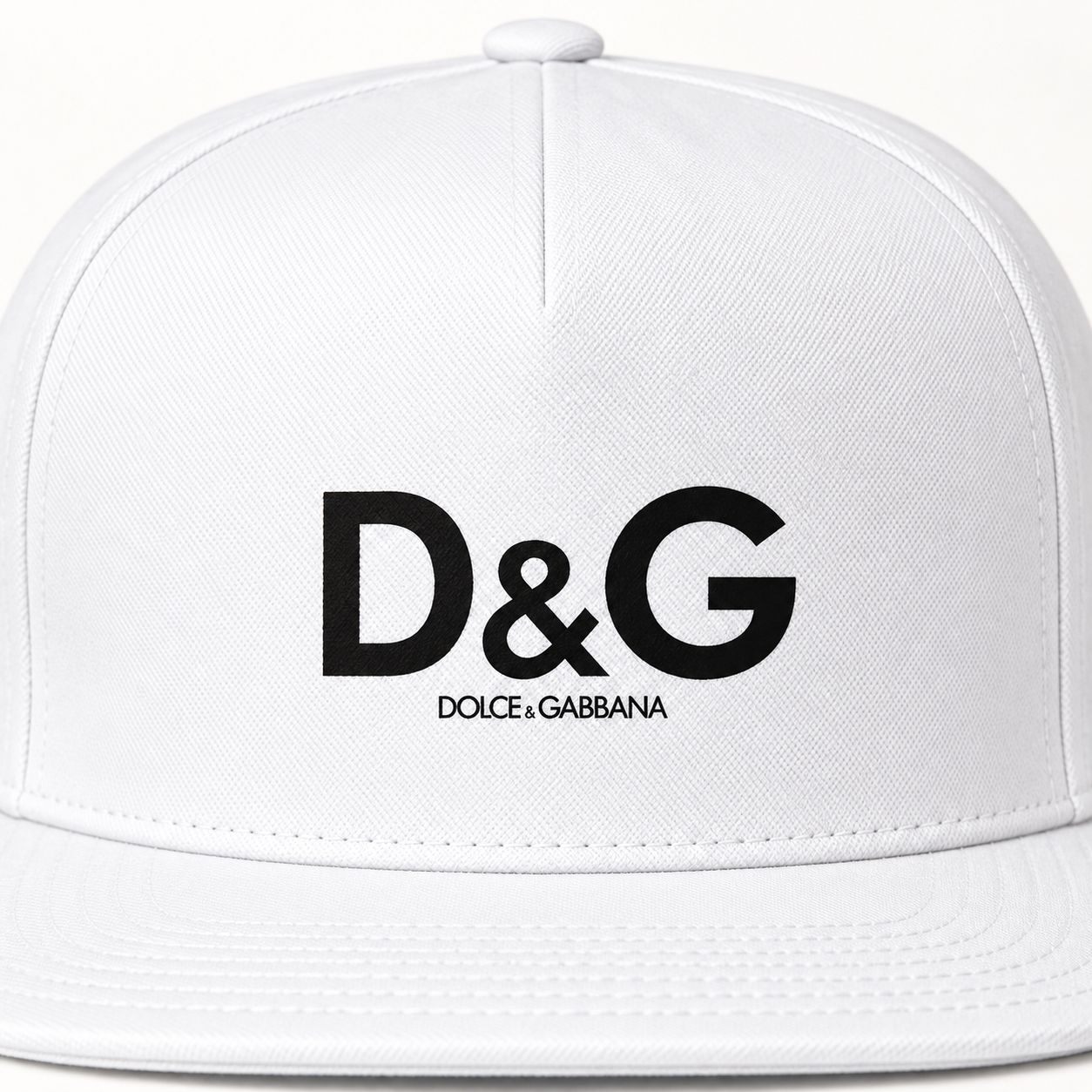 Dolce and Gabbana Snapback Hat - White - Image 3