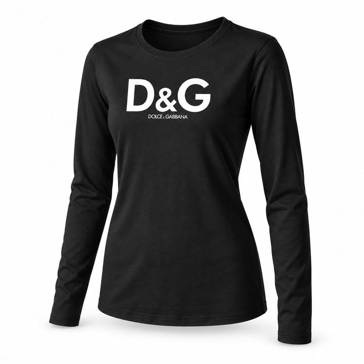 Black Women's Dolce and Gabbana long sleeve T-shirt