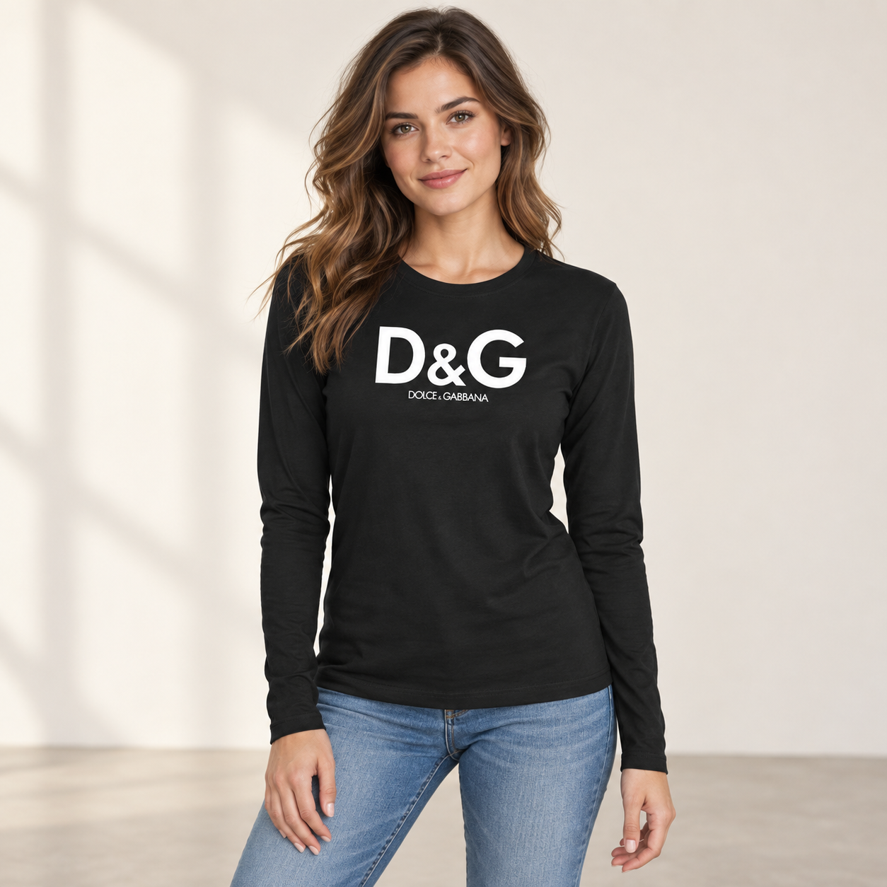 Black Women's Dolce and Gabbana long sleeve T-shirt