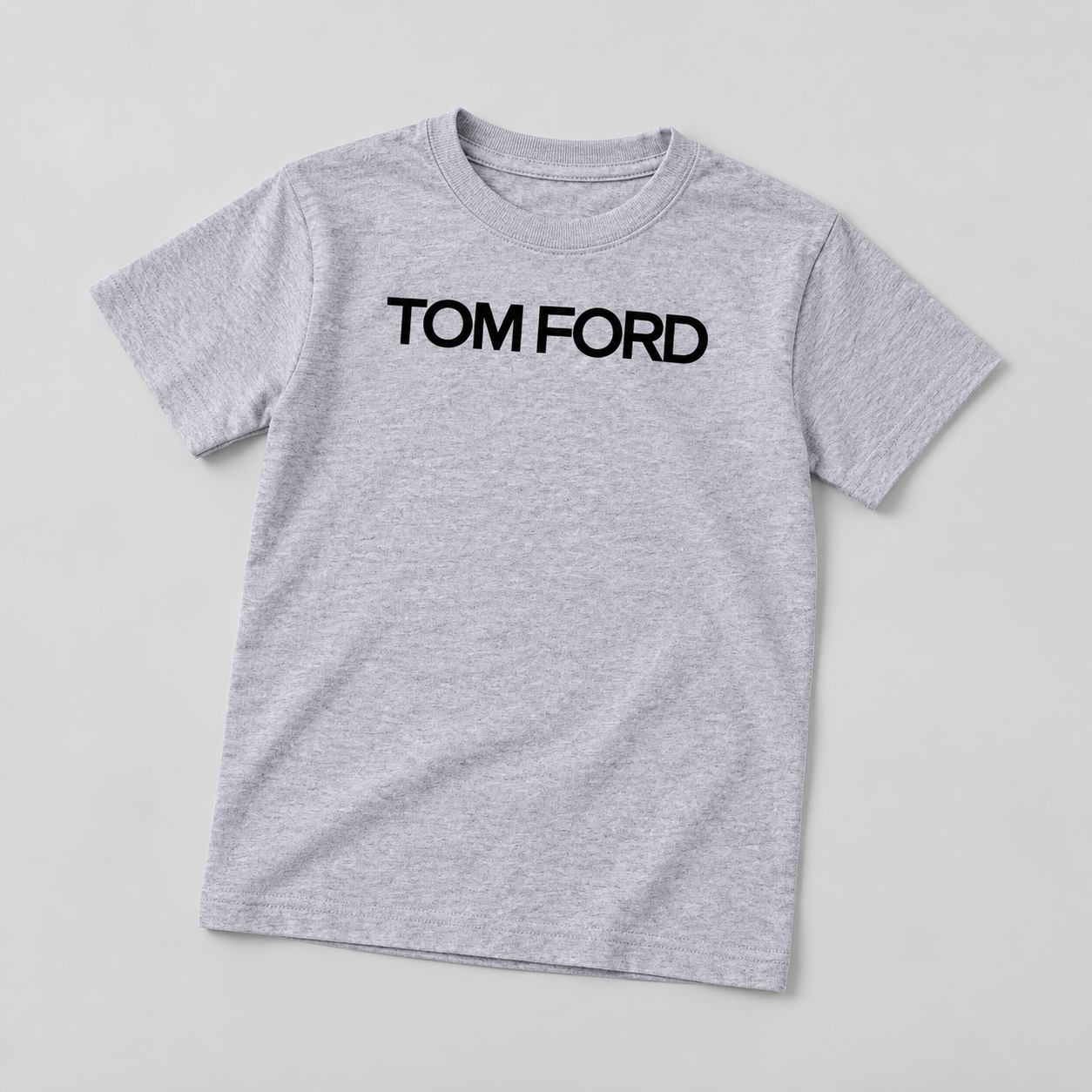 Youth Kids Tom Ford Cotton T-Shirt | Color: Grey | View 5
