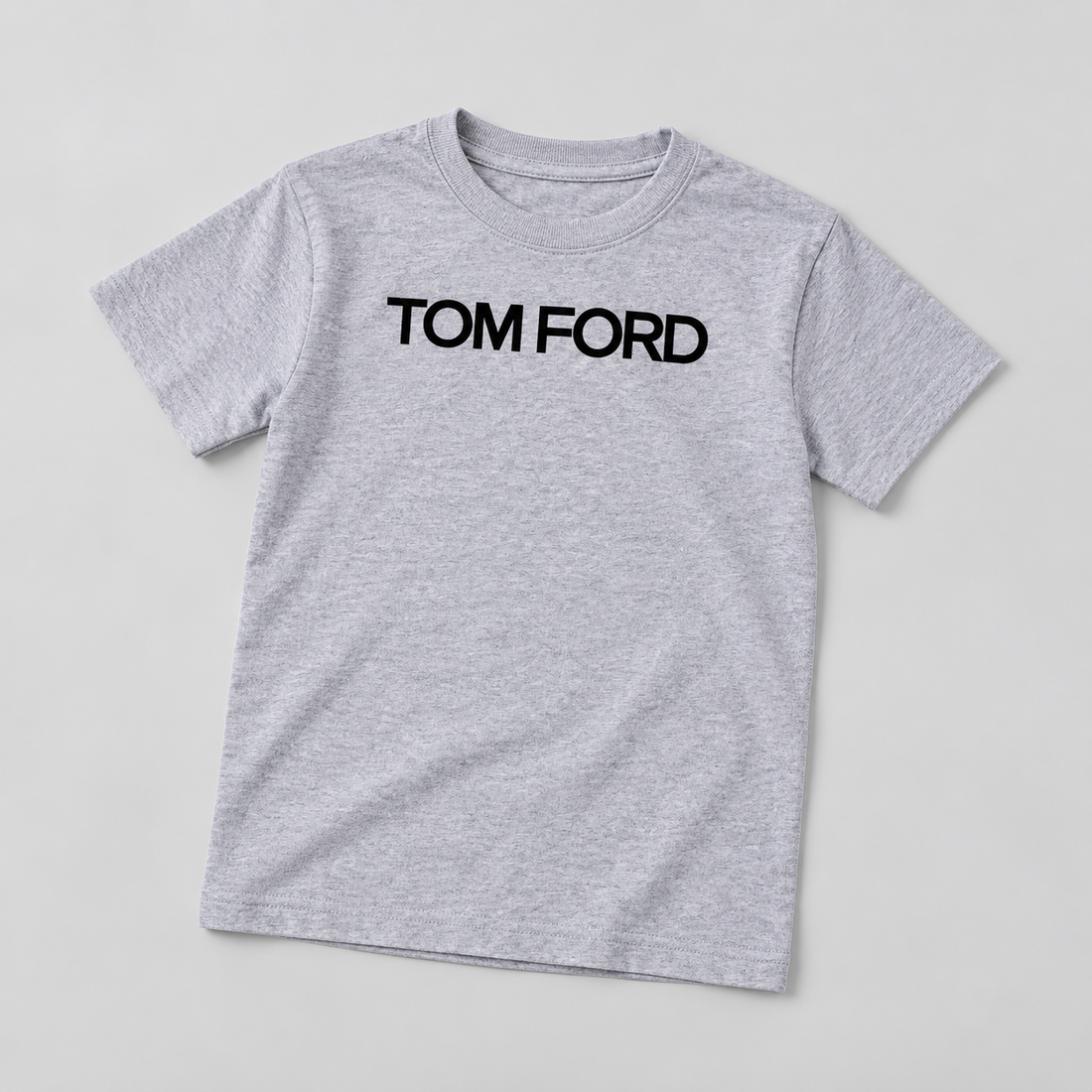 Youth Kids Tom Ford Cotton T-Shirt | Color: Grey | View 5