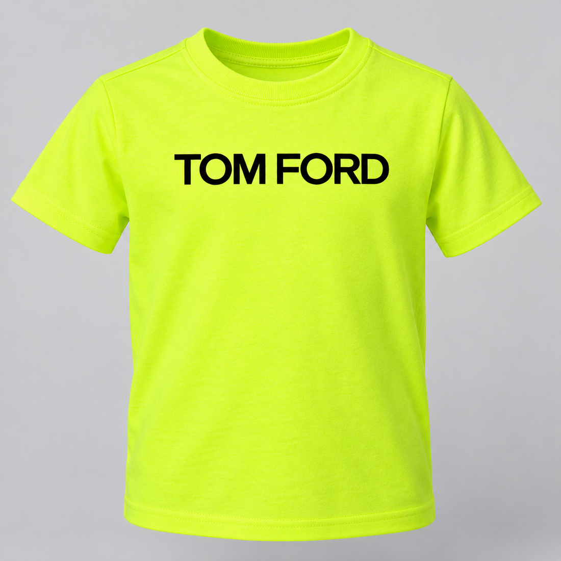 Youth Kids Tom Ford Cotton T-Shirt | Color: Safety Green | View 4