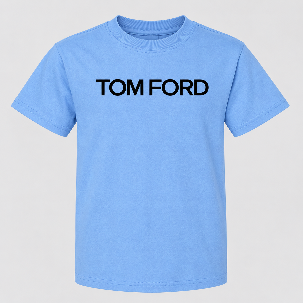 Youth Kids Tom Ford Cotton T-Shirt | Color: Sky Blue | View 4