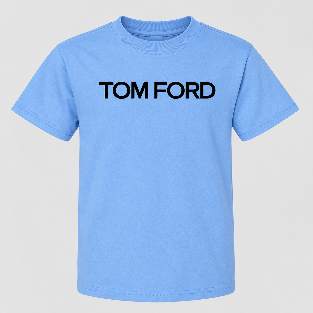 Youth Kids Tom Ford Cotton T-Shirt | Color: Sky Blue | View 4
