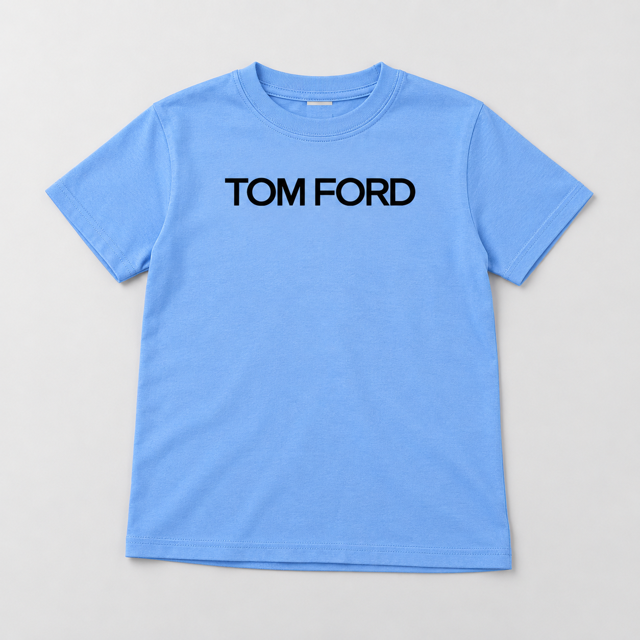 Youth Kids Tom Ford Cotton T-Shirt | Color: Sky Blue | View 5