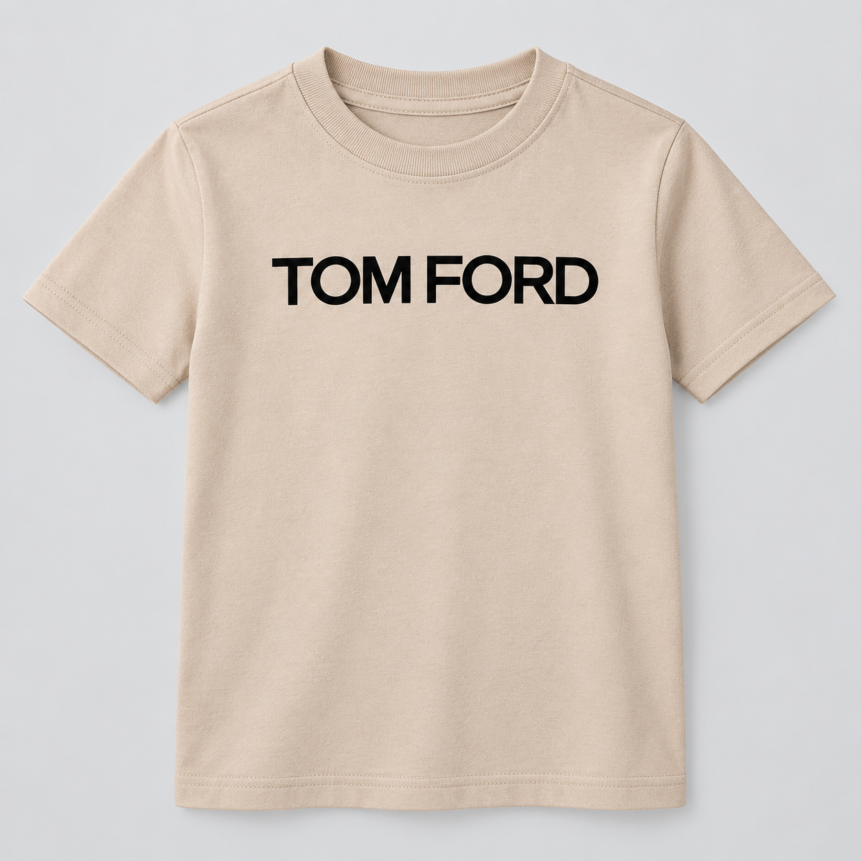Youth Kids Tom Ford Cotton T-Shirt | Color: Tan | View 4