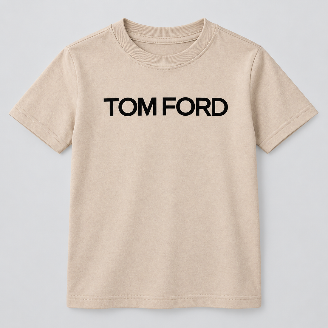 Youth Kids Tom Ford Cotton T-Shirt | Color: Tan | View 4