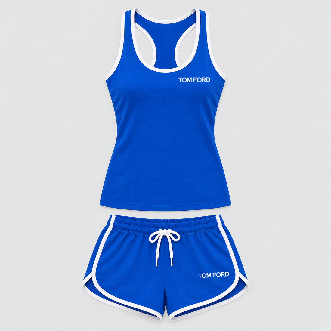 Women’s Tom Ford Tanktop and Shorts Set | Color: Blue | View 1