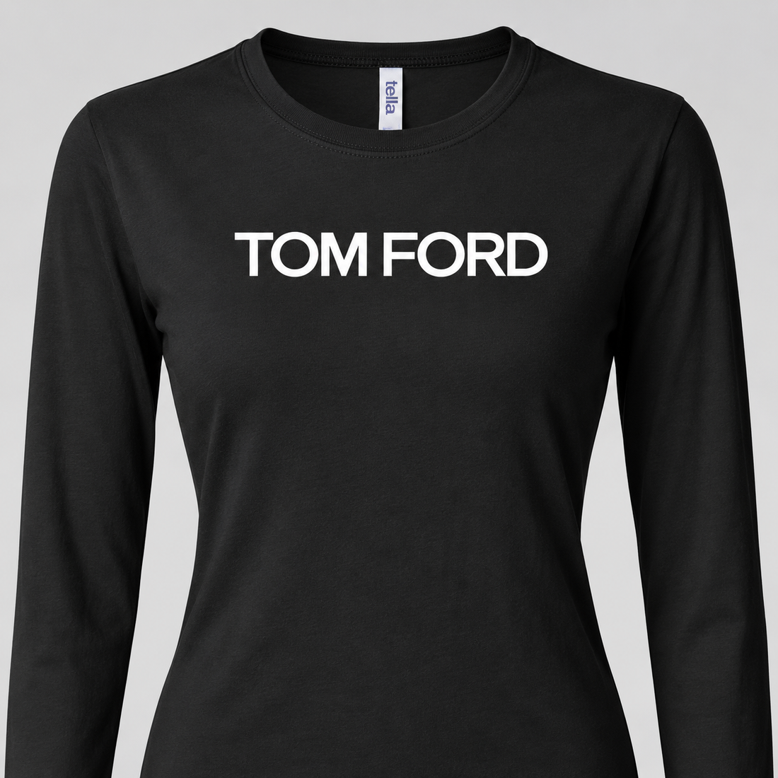 Women's Tom Ford Long Sleeve T-Shirt | Color: Black | View 4