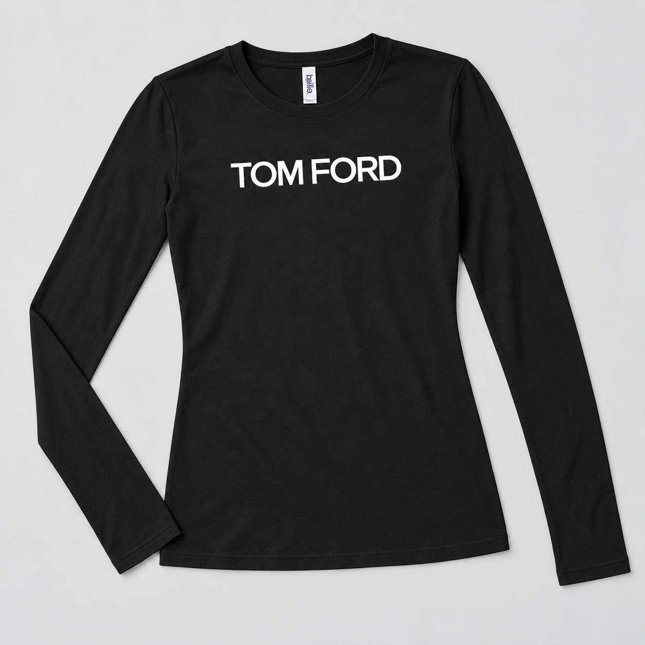 Women's Tom Ford Long Sleeve T-Shirt | Color: Black | View 5