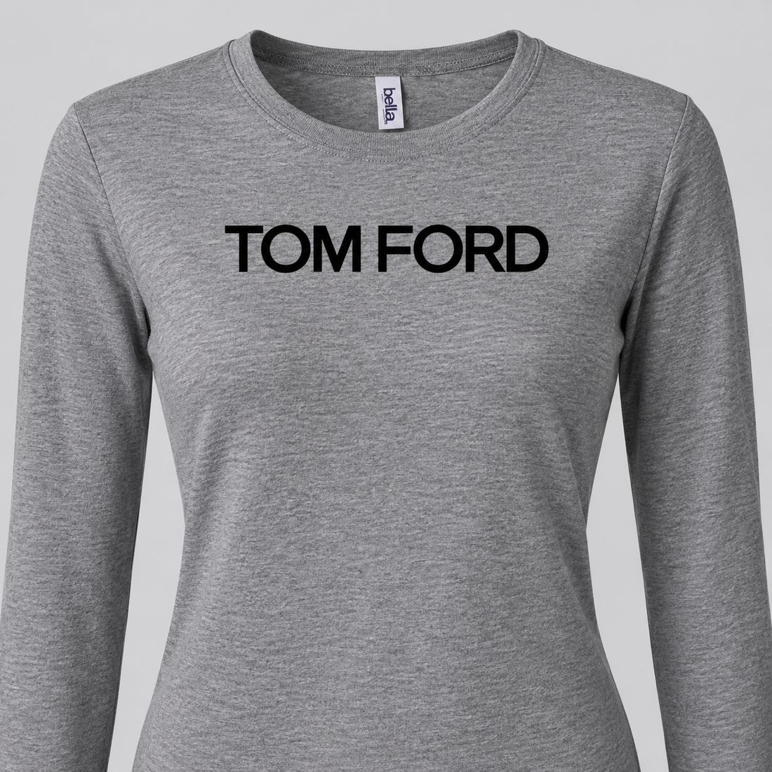 Women's Tom Ford Long Sleeve T-Shirt | Color: Grey | View 4