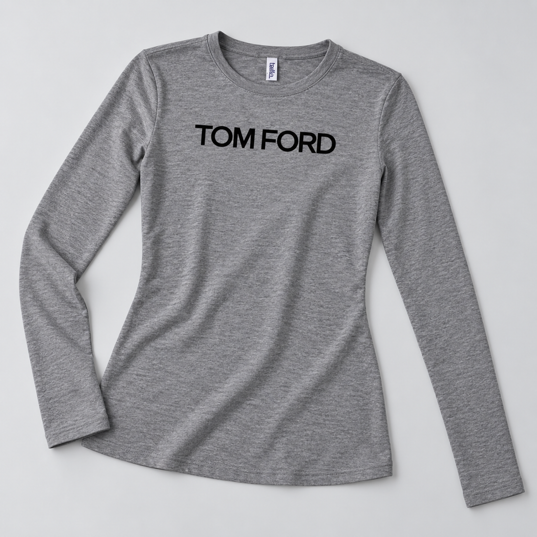 Women's Tom Ford Long Sleeve T-Shirt | Color: Grey | View 5