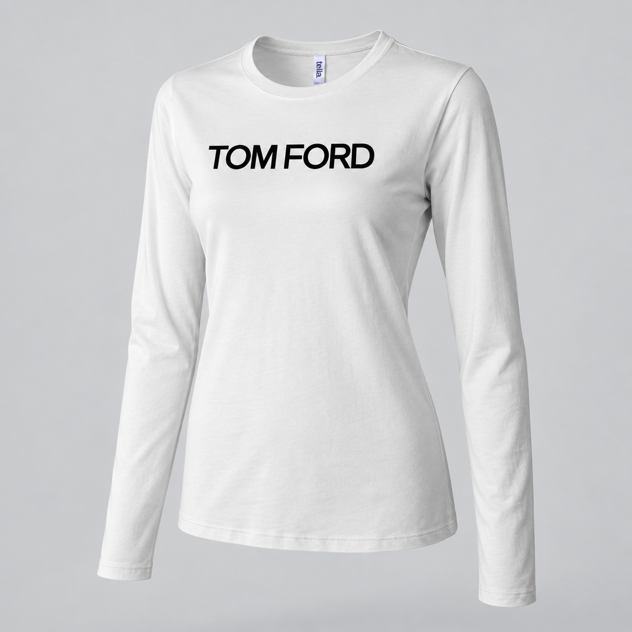 Women's Tom Ford Long Sleeve T-Shirt | Color: White | View 1