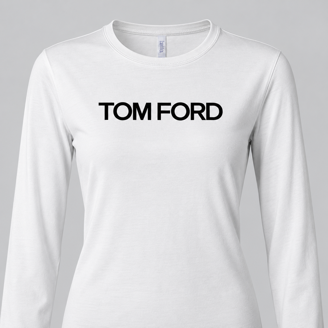 Women's Tom Ford Long Sleeve T-Shirt | Color: White | View 4