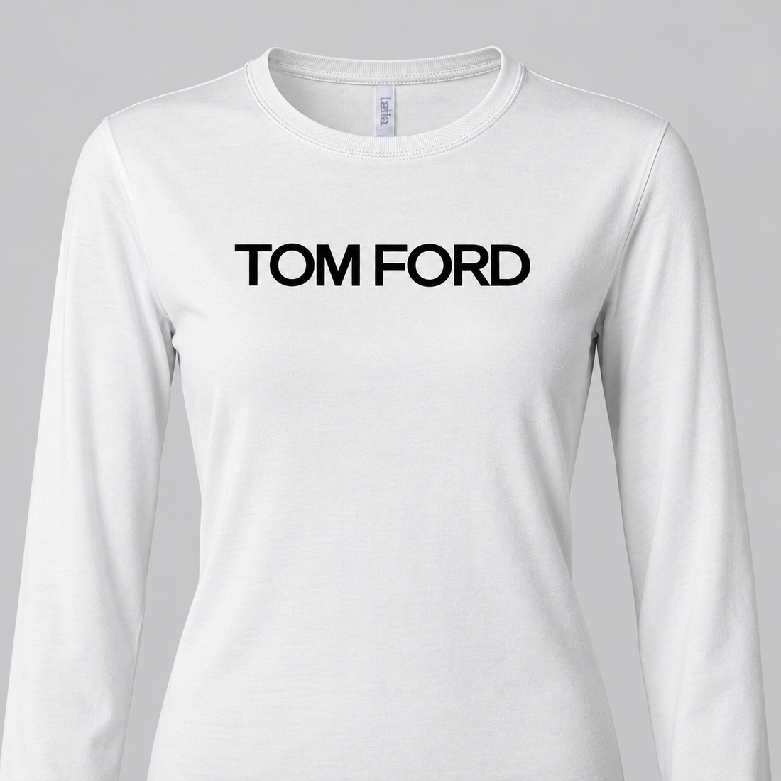Women's Tom Ford Long Sleeve T-Shirt | Color: White | View 4