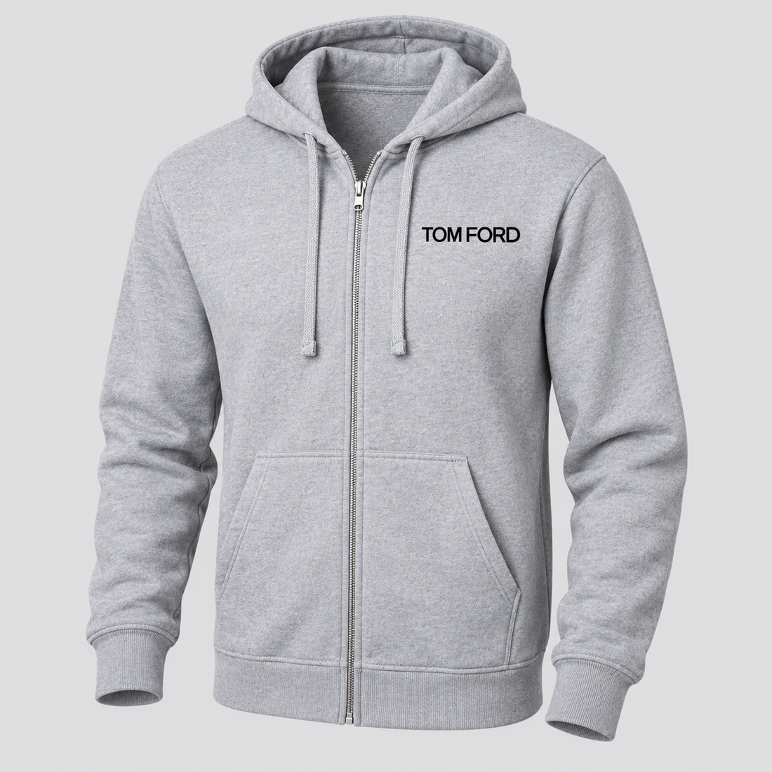 Men's Tom Ford Zipper Hoodie | Color: Grey | View 1