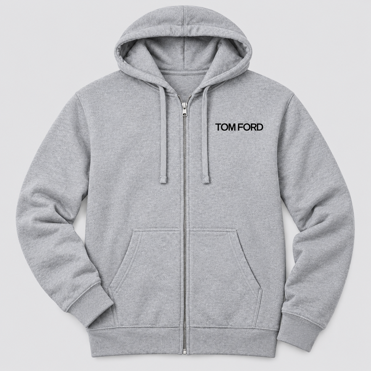 Men's Tom Ford Zipper Hoodie | Color: Grey | View 5