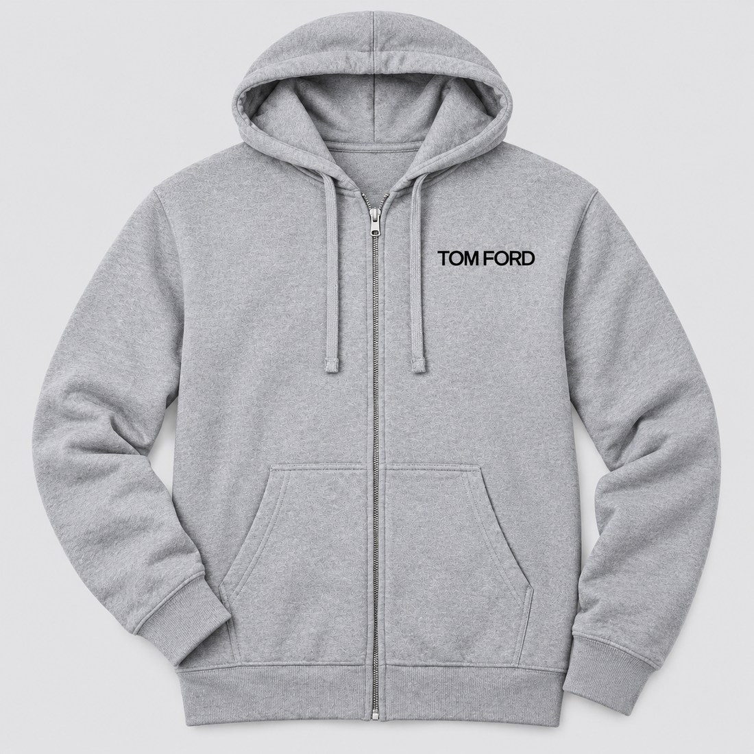 Men's Tom Ford Zipper Hoodie | Color: Grey | View 5
