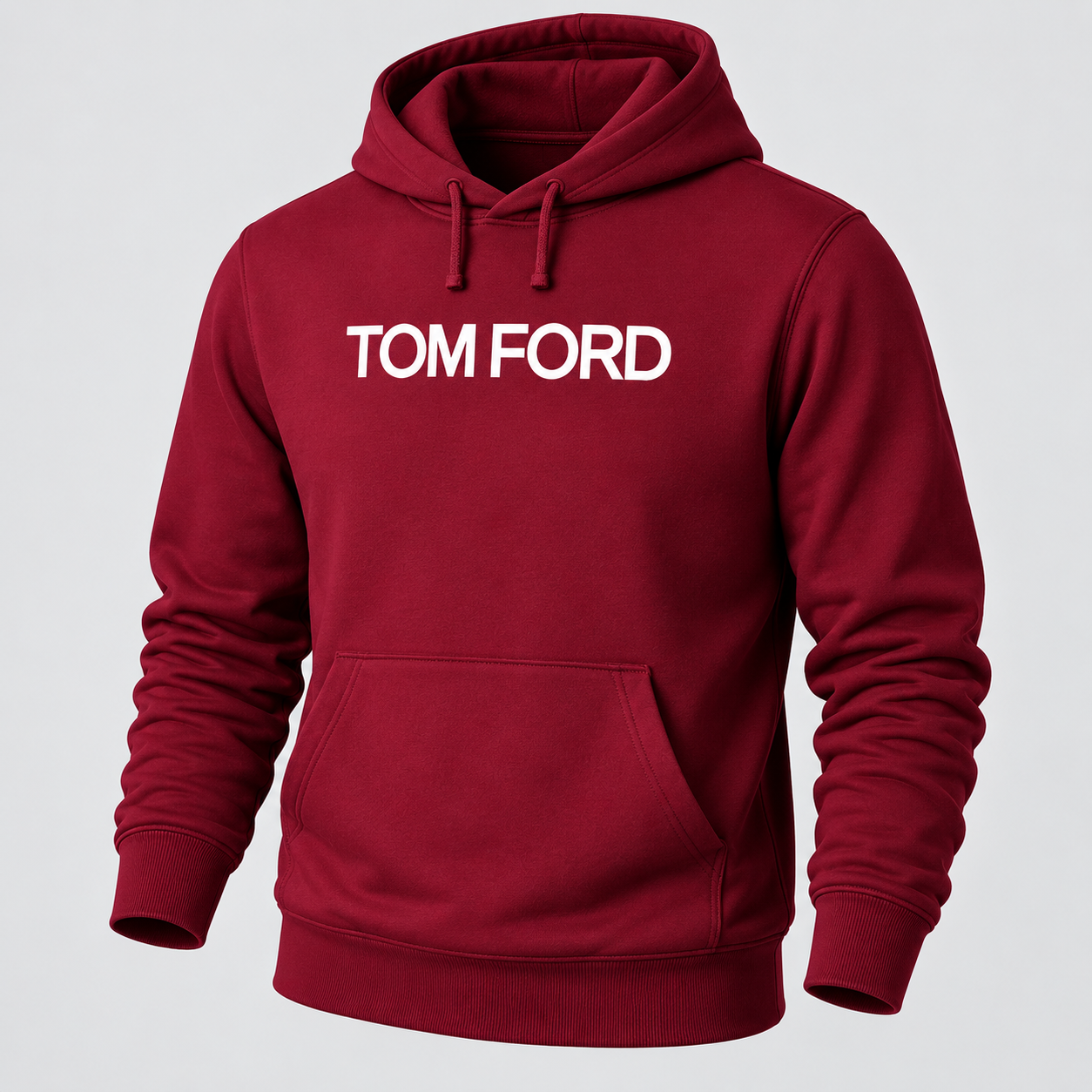 Men's Tom Ford Pullover Hoodie | Color: Burgundy | View 1