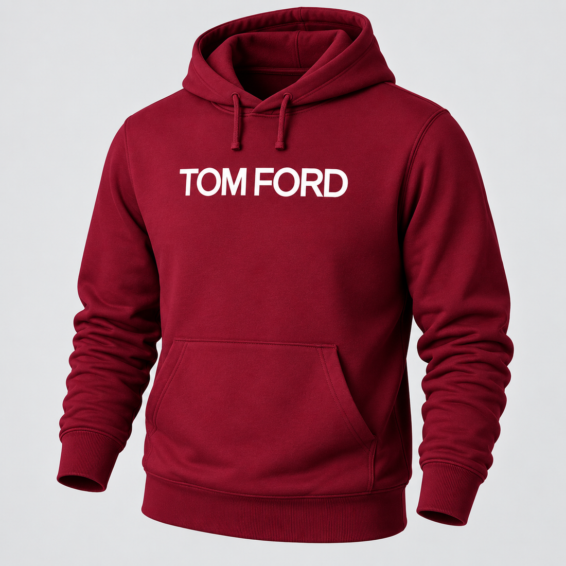Men's Tom Ford Pullover Hoodie | Color: Burgundy | View 1